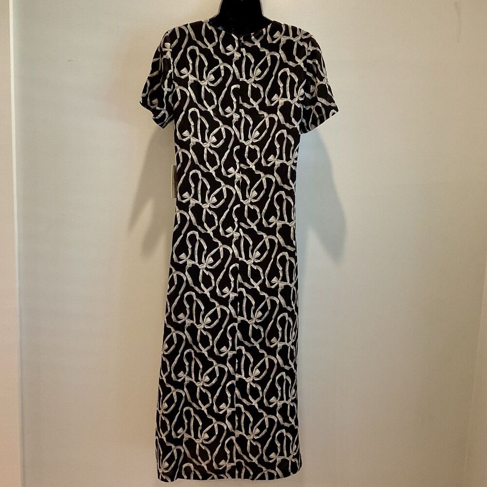 Tuckernuck Hyacinth House Bow Print Maxi Dress Black XS Rowan Style Boho NEW - Picture 5 of 11